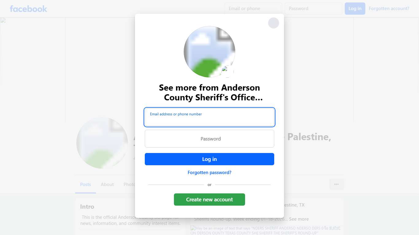 Anderson County Sheriff's Office Palestine, TX Facebook